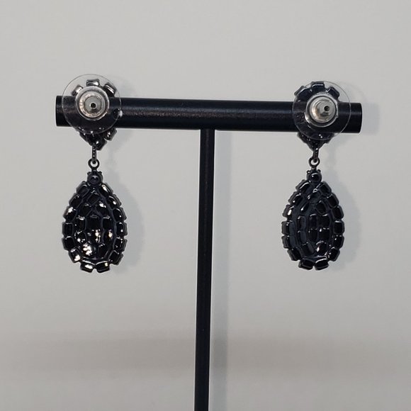 Stunning Red Gems Dangle Drop Earrings - Picture 11 of 12